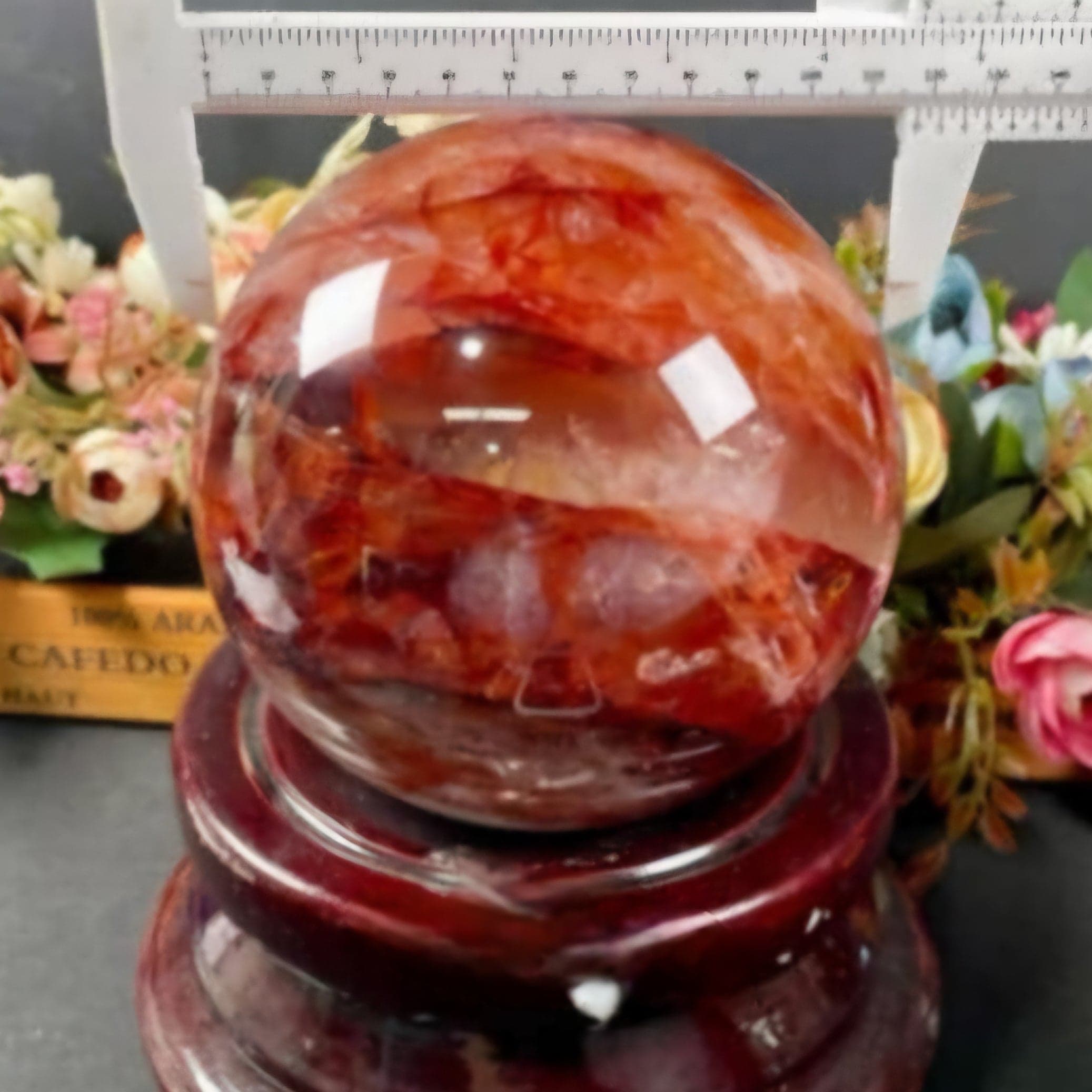 Fire Quartz Sphere