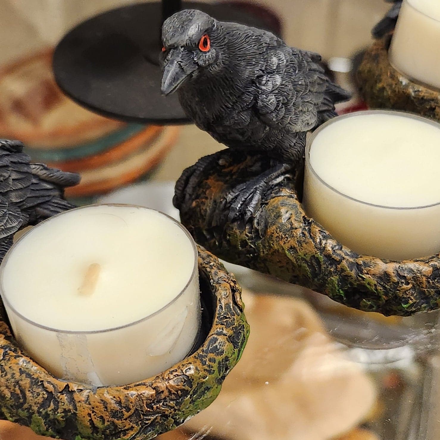 Raven Tealight Holder